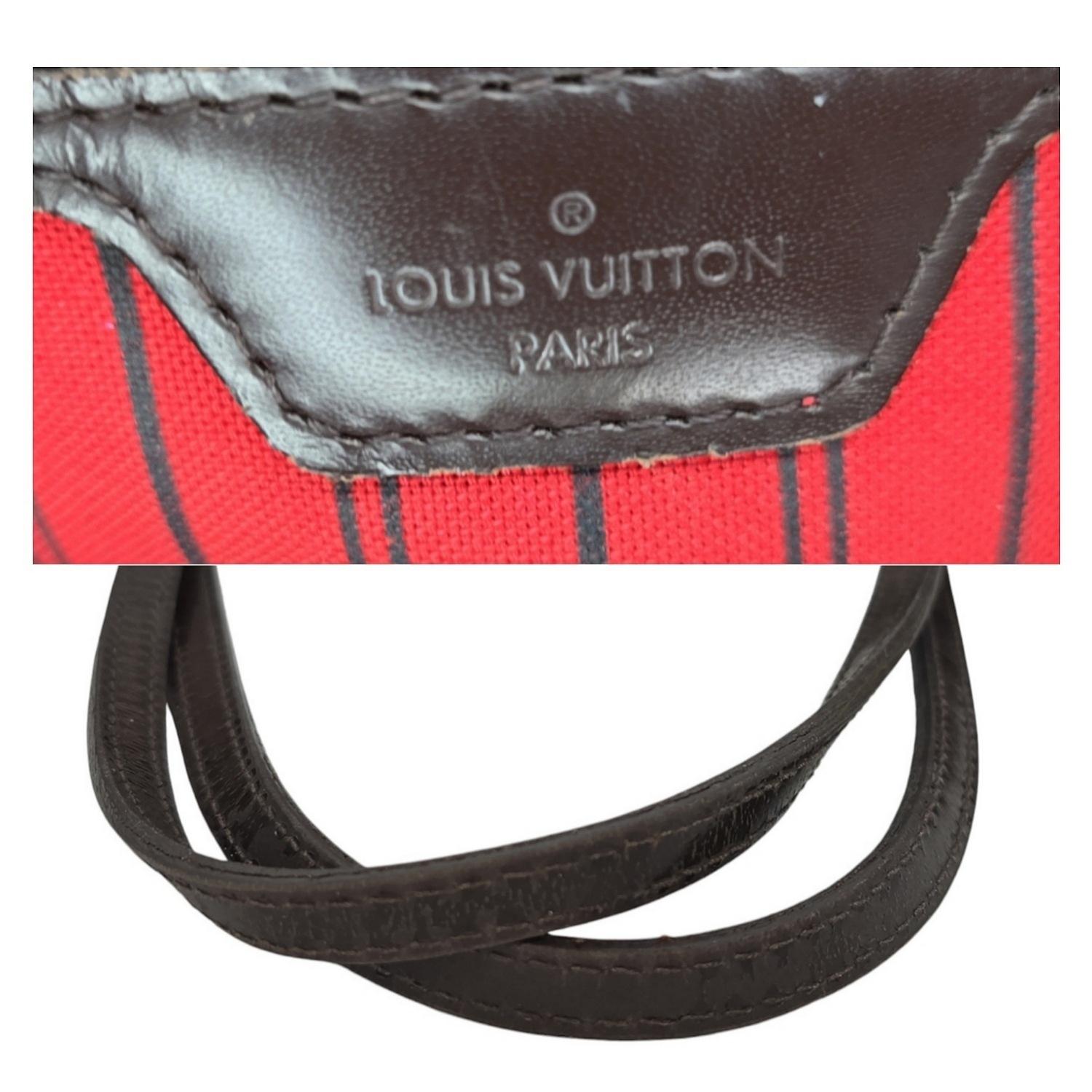 Louis Vuitton 2016 Damier Ebene Neverfull MM w/ Pouch 6