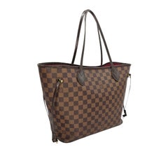 Louis Vuitton 2016 Damier Ebene Neverfull MM w/ Pouch