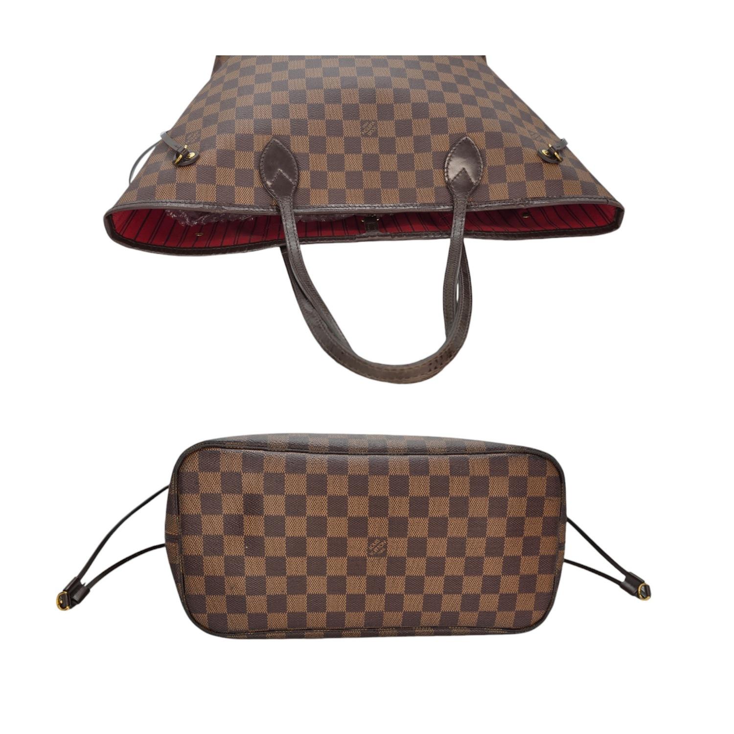 Women's or Men's Louis Vuitton 2016 Damier Ebene Neverfull MM w/ Pouch