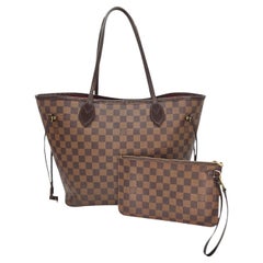 Louis Vuitton 2016 Damier Ebene Neverfull MM mit Beutel, Damier Ebene