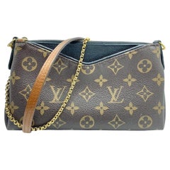 Louis Vuitton Discontinued Monogram Pallas Clutch Crossbody