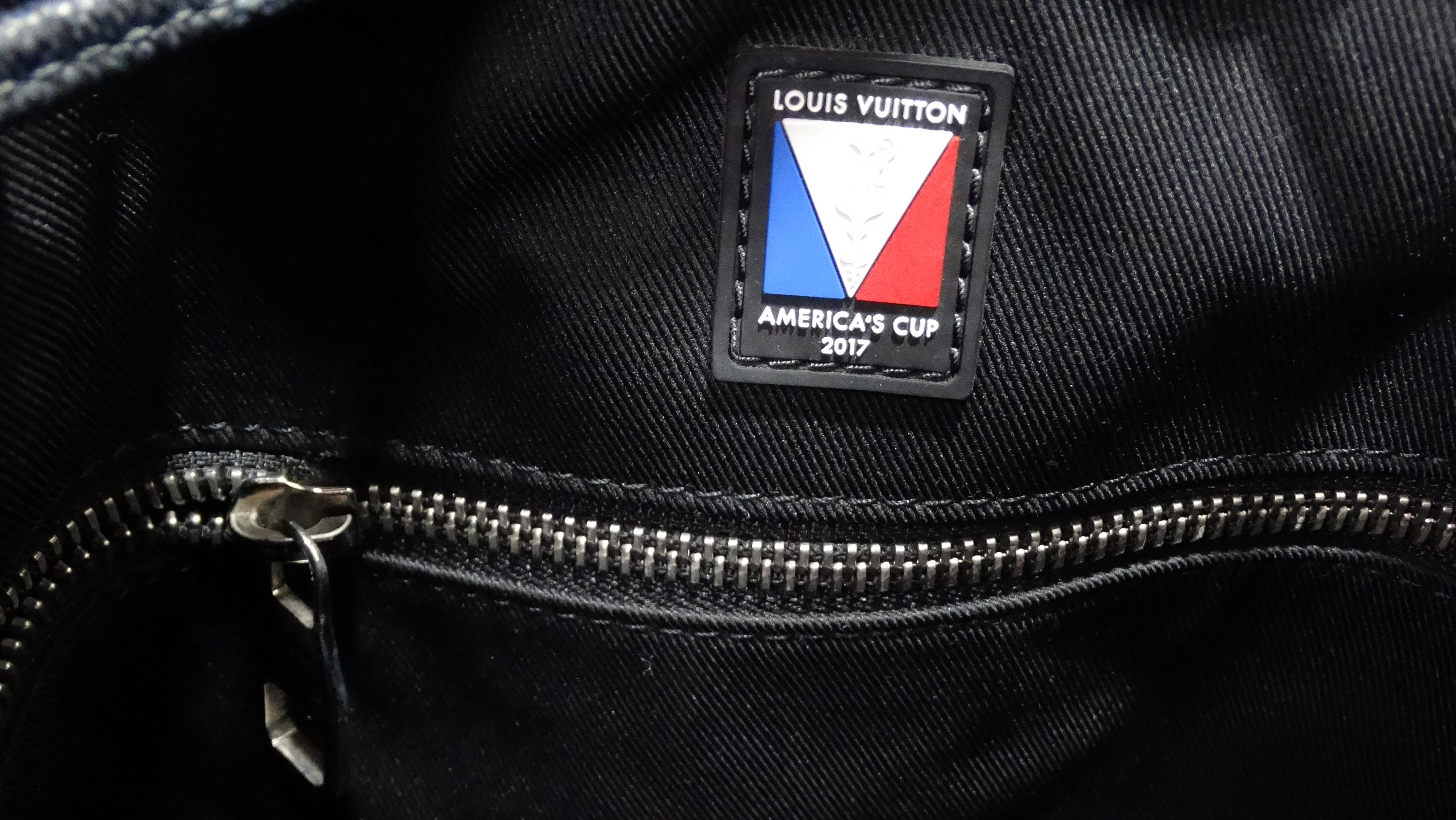 LOUIS VUITTON 2017 Americas Cup Damier Cobalt Noe Marin Bag For Sale 2