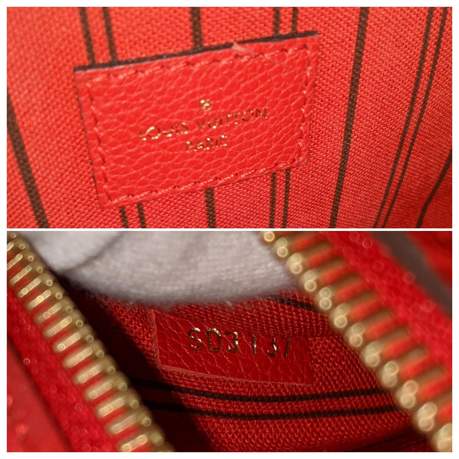 Red Louis Vuitton 2017 Empreinte Pochette Métis Cross-body