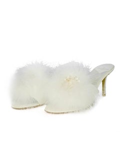 Louis Vuitton 2018 Blanc White Marabou Feather LV Marilyn Mules sz 39 rt.  $970 For Sale at 1stDibs | louis vuitton marabou heels, louis vuitton  marilyn slipper