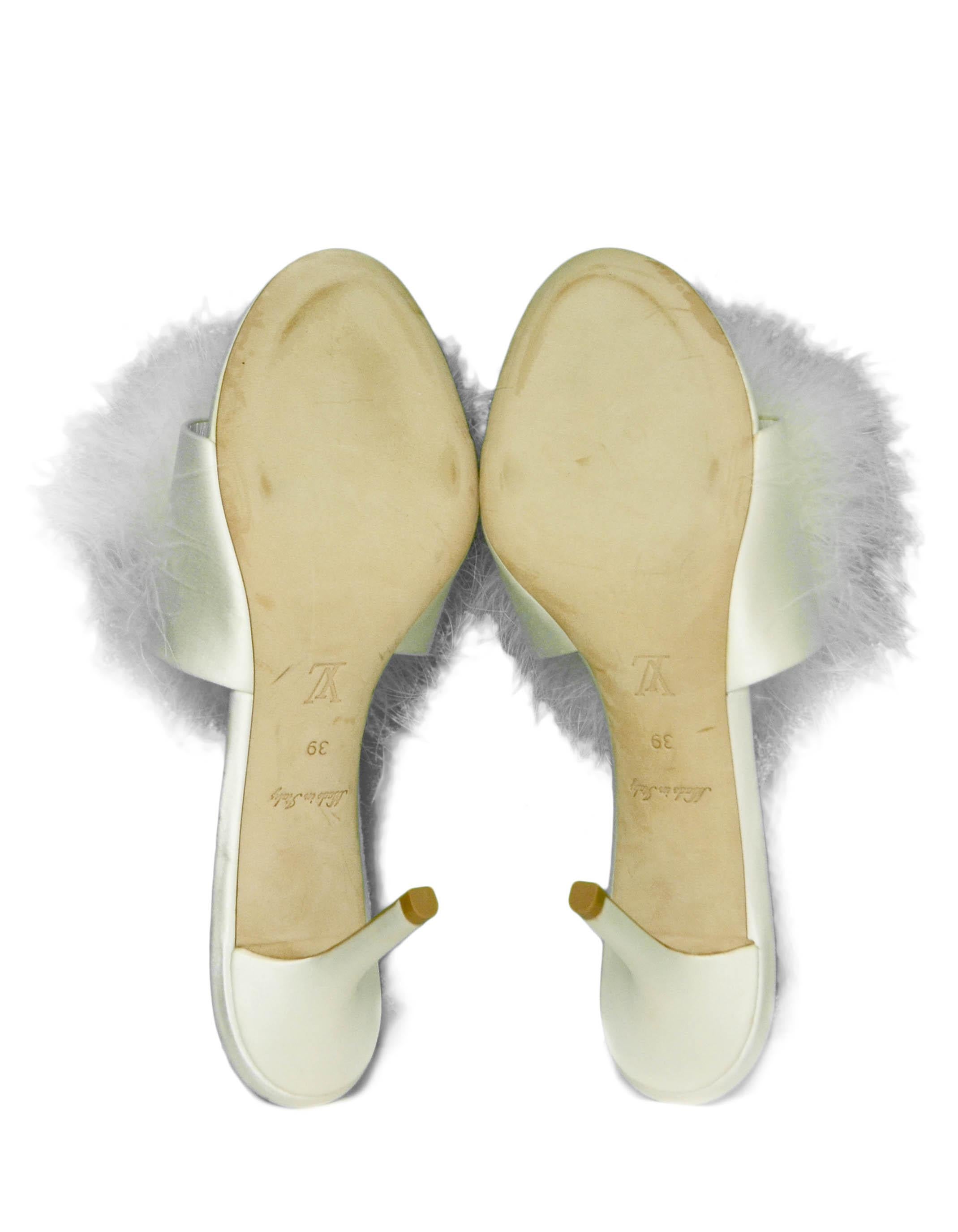 louis vuitton marabou heels 