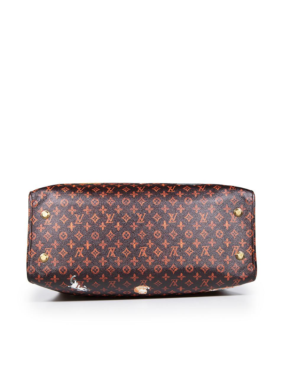 Women's Louis Vuitton 2018 Brown Grace Coddington Catogram City Steamer XXL Cabas