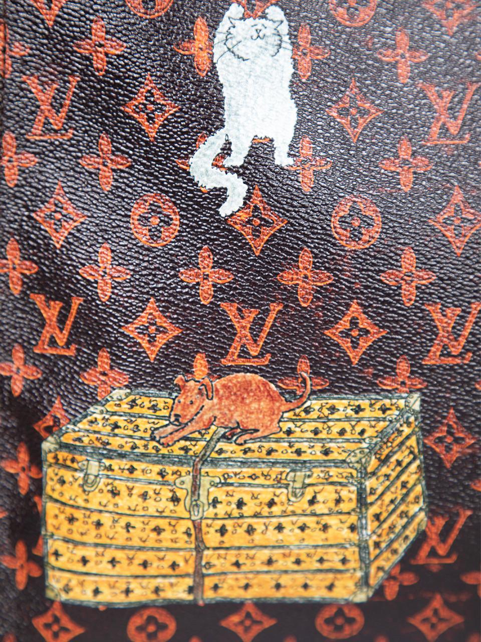 Louis Vuitton 2018 Brown Grace Coddington Catogram City Steamer XXL Cabas For Sale 4