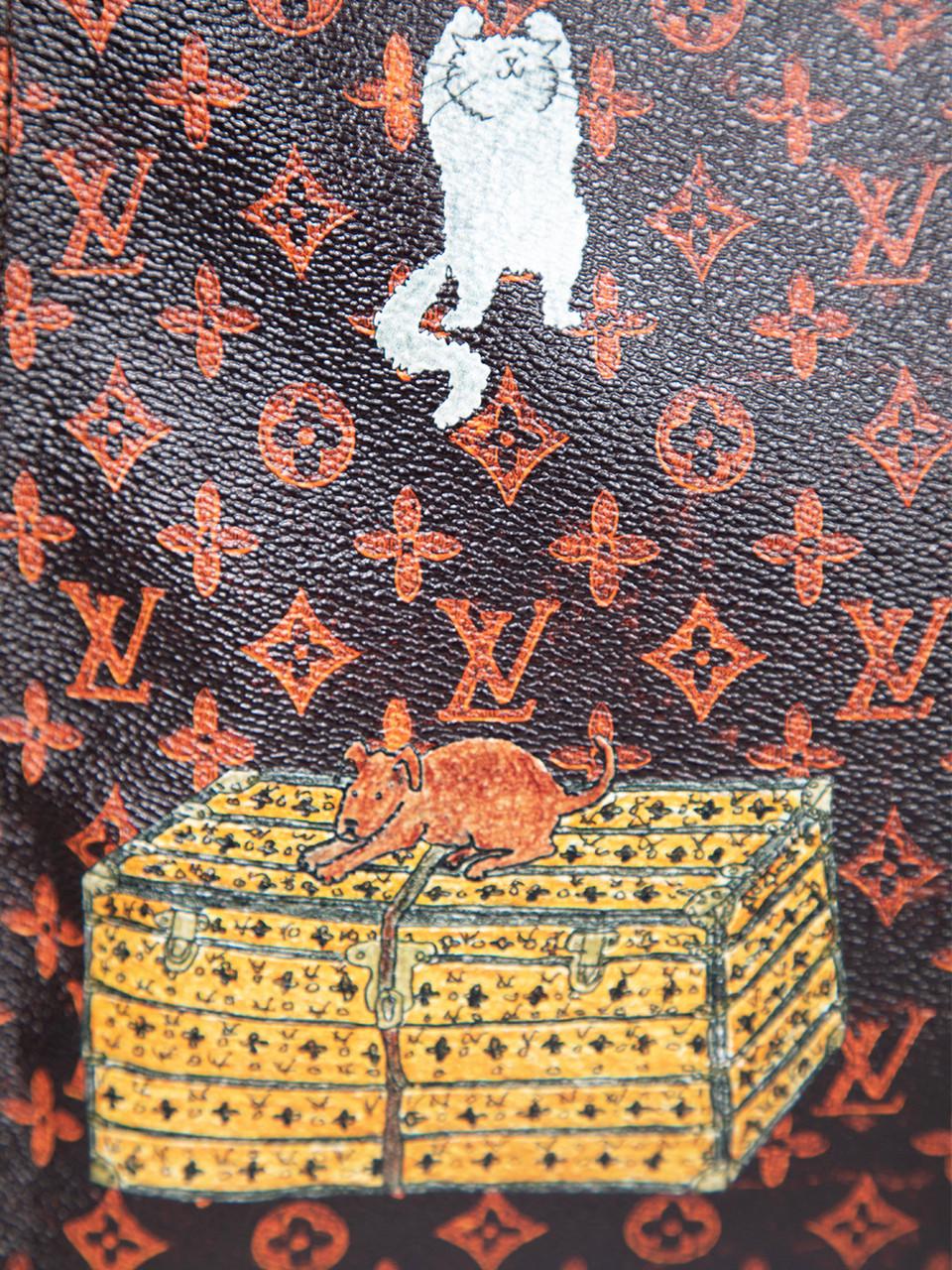 Louis Vuitton 2018 Brown Grace Coddington Catogram City Steamer XXL Cabas 4