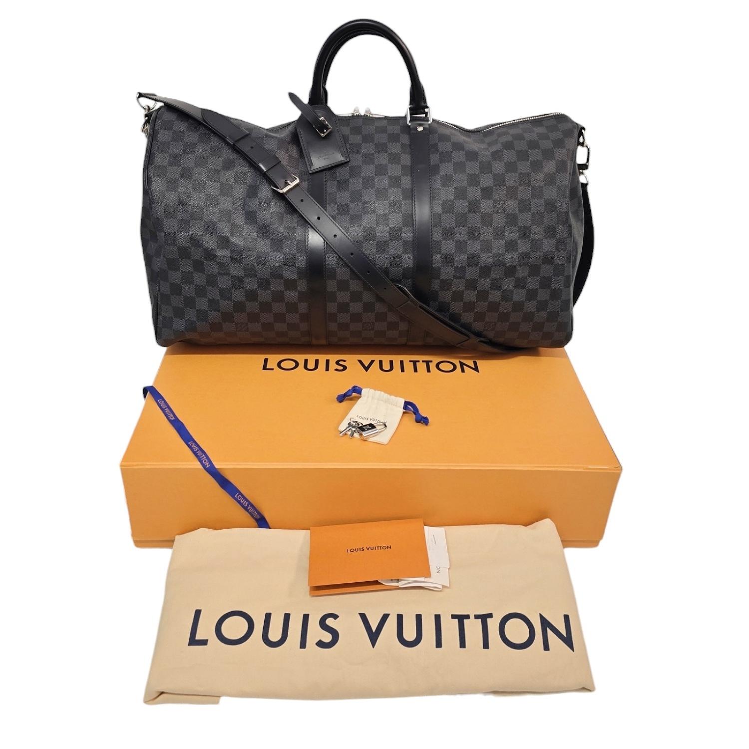 Louis Vuitton 2018 Damier Graphite Keepall 55 Bandouliere 3