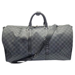 Louis Vuitton 2018 Damier Graphite Keepall 55 Bandouliere