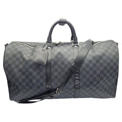Louis Vuitton 2018 Damier Graphite Keepall 55 Bandouliere Louis Vuitton 2018 Damier Graphite Keepall 55 Bandouliere