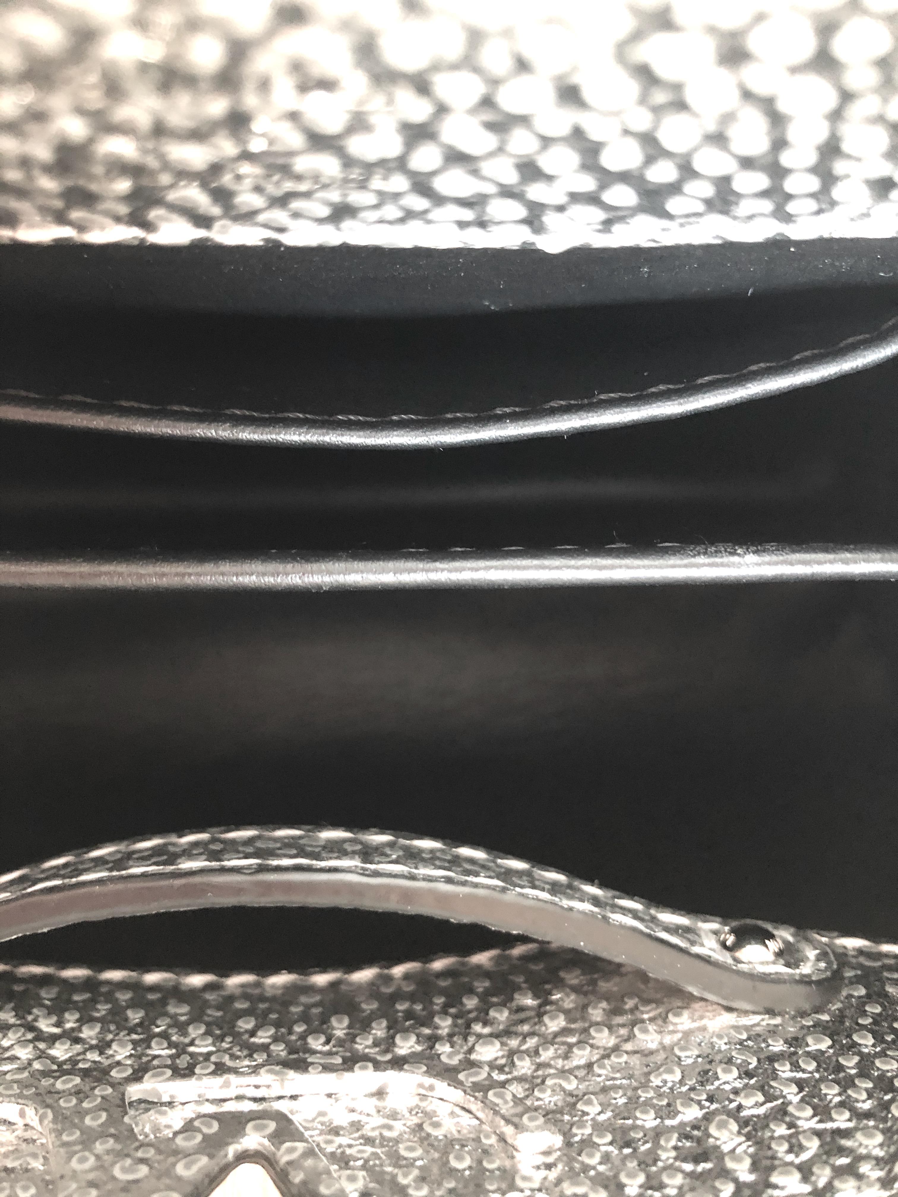 Louis Vuitton 2018 Limited Edition Metallic Silver Capucines Mini Bag ...