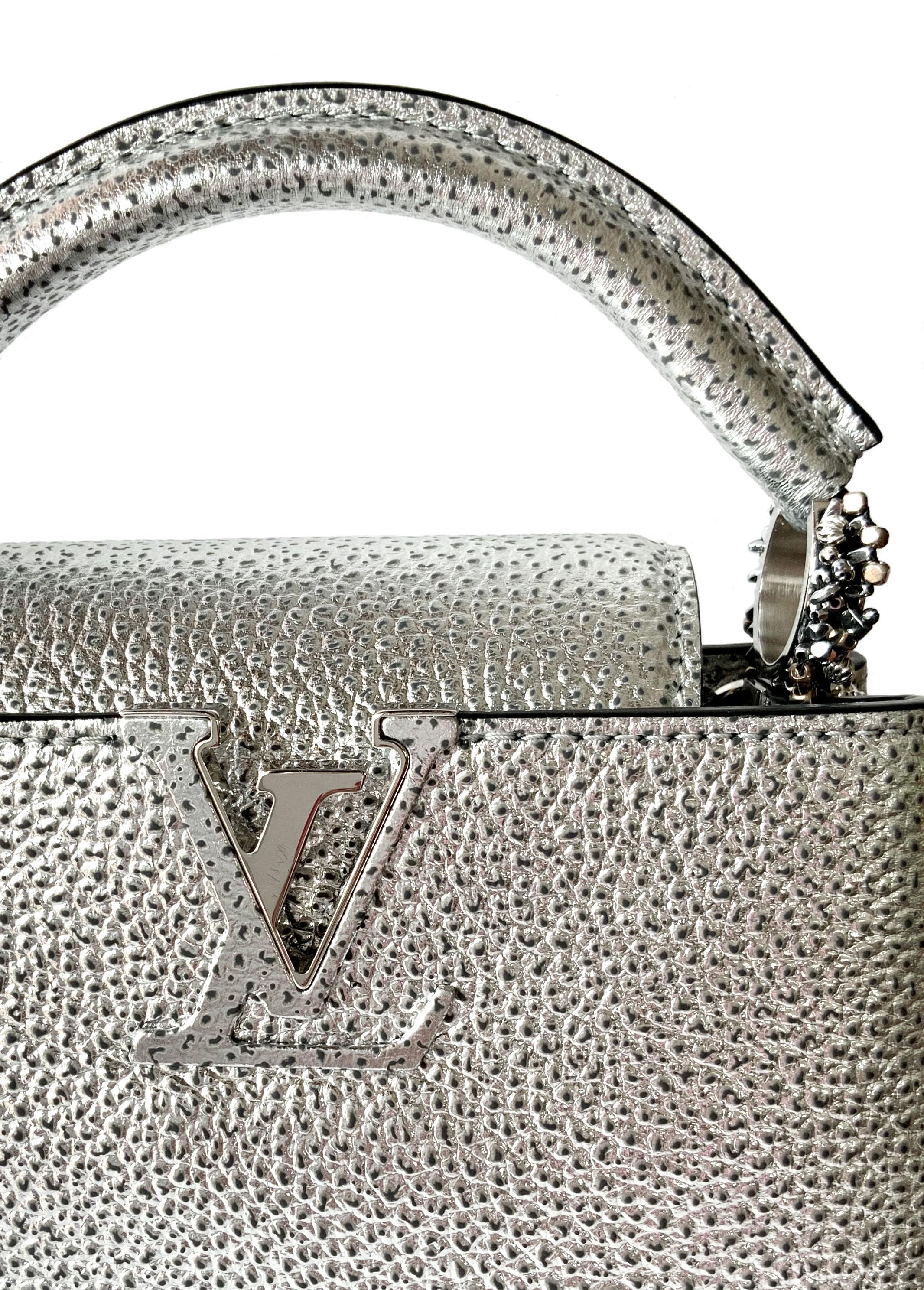 silver mini bag