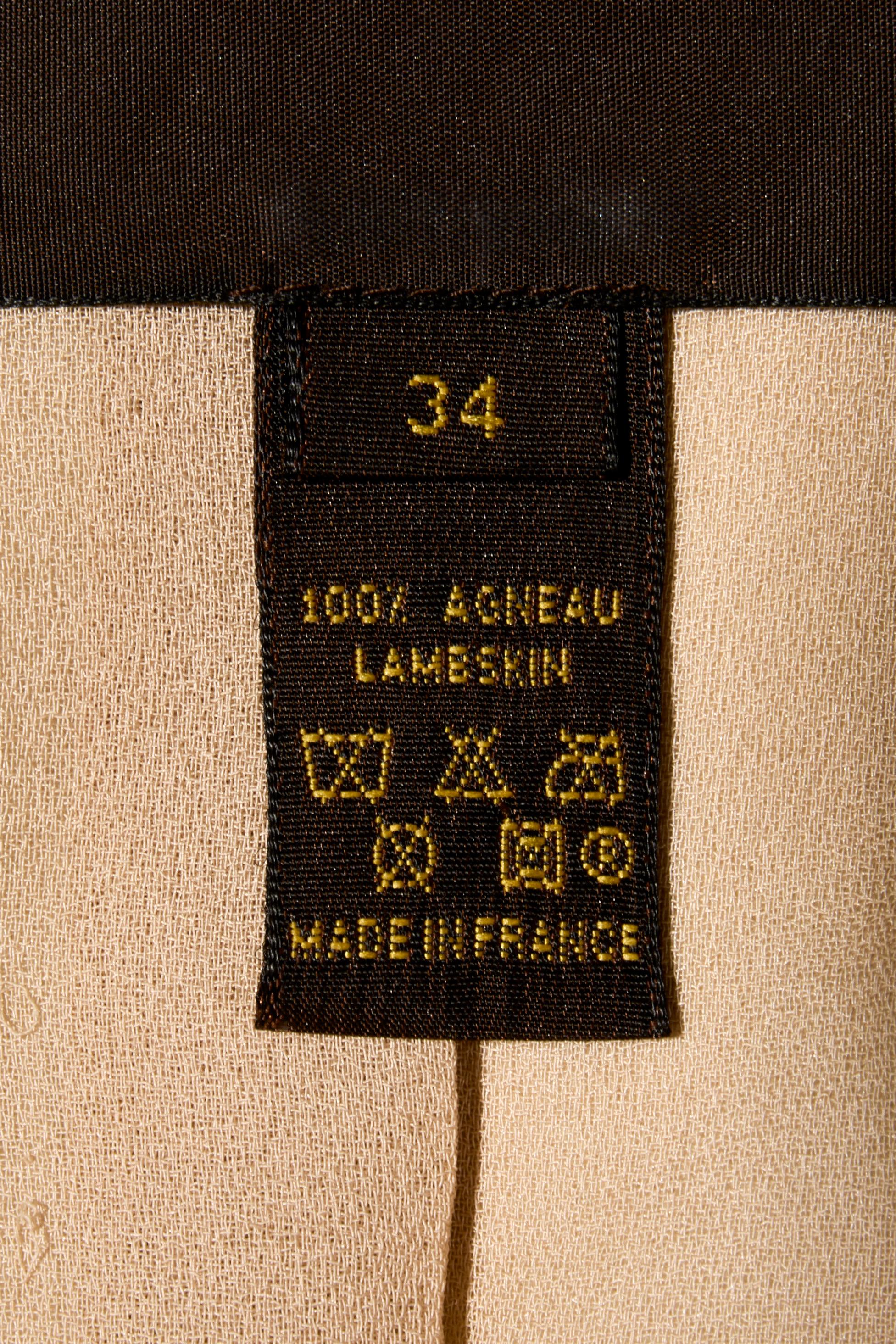Louis Vuitton 2018 Blazer dorado metalizado con cuello de tweed deshilachado Talla FR 34 en venta 3
