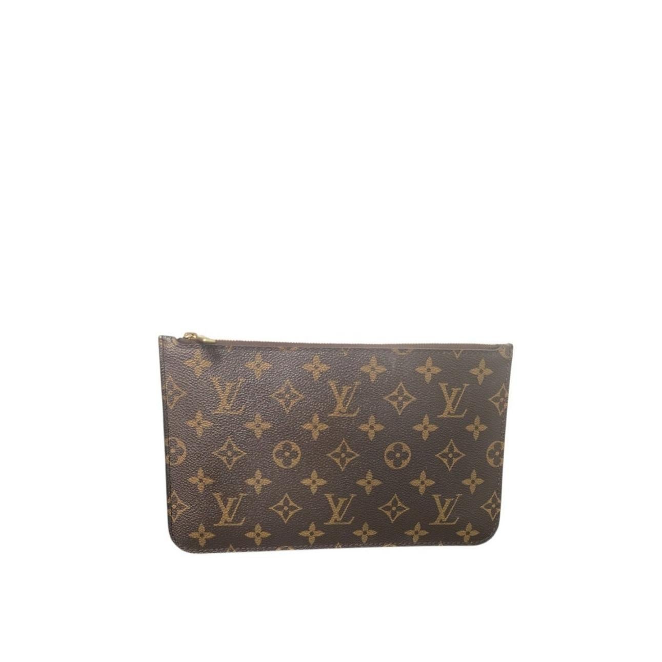Grigio Louis Vuitton 2018 Monogram Canvas Neverfull MM Pochette in vendita