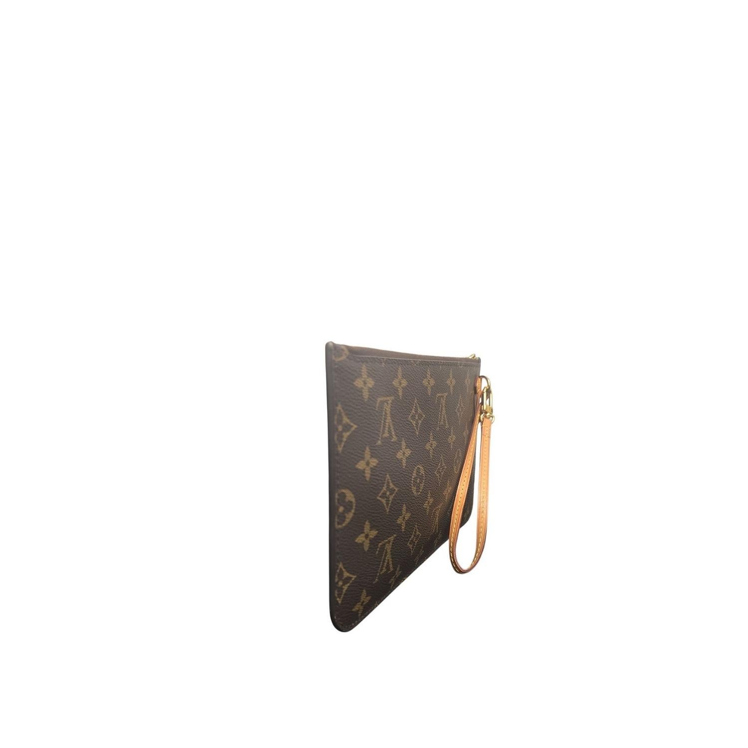 Louis Vuitton 2018 Monogram Canvas Neverfull MM Pochette In condizioni ottime in vendita a Scottsdale, AZ