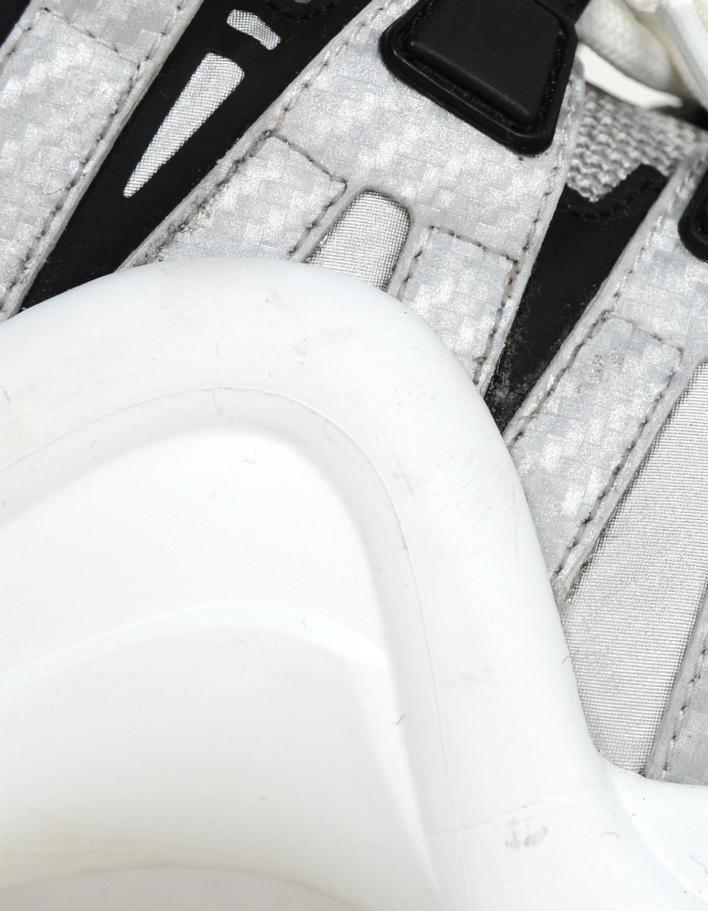 Louis Vuitton 2018 Silver/Black Archlight Reflective Sneakers sz 39 rt $1, 500 2