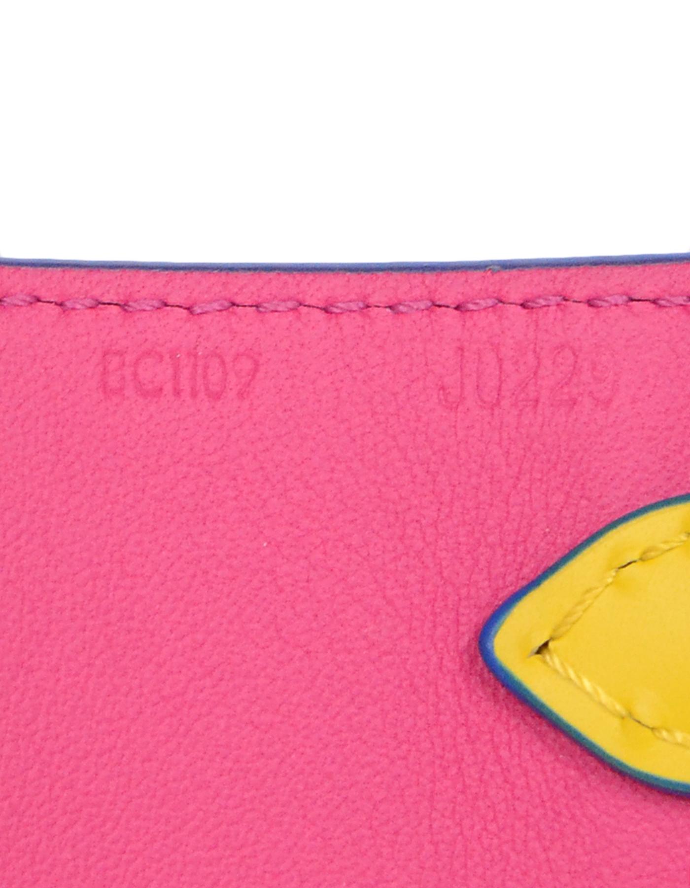 pink cowhide purse