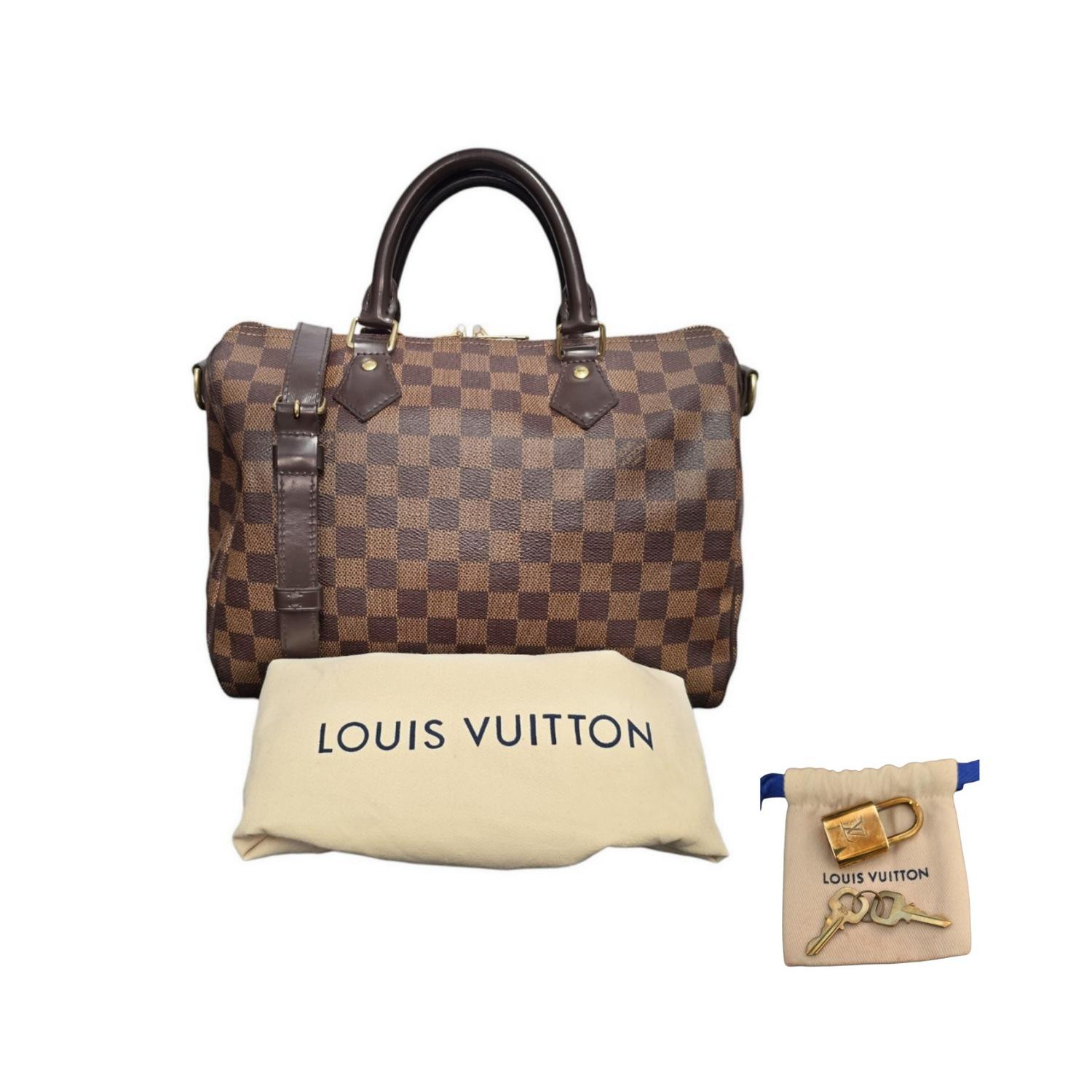 Louis Vuitton 2019 Damier Ebene Bandouliere 30 Speedy Bag en vente 7