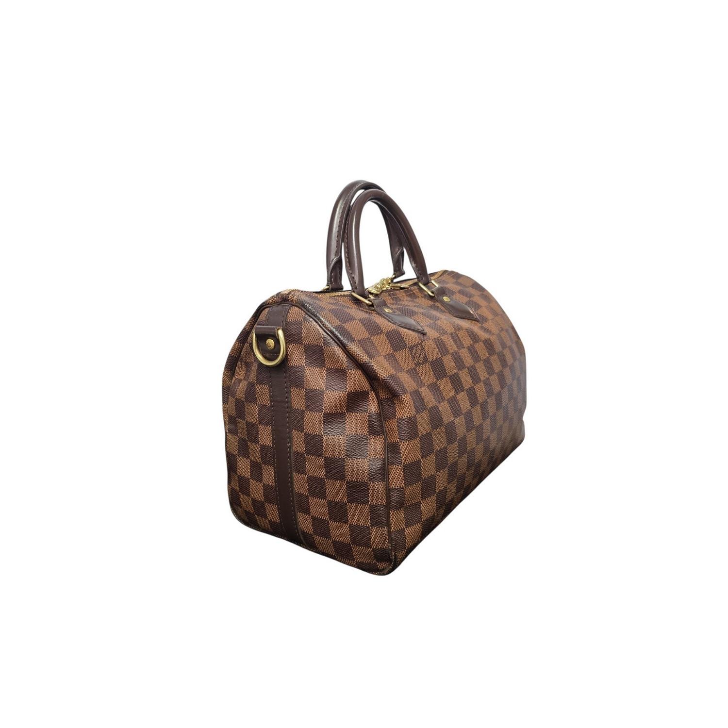 Noir Louis Vuitton 2019 Damier Ebene Bandouliere 30 Speedy Bag en vente