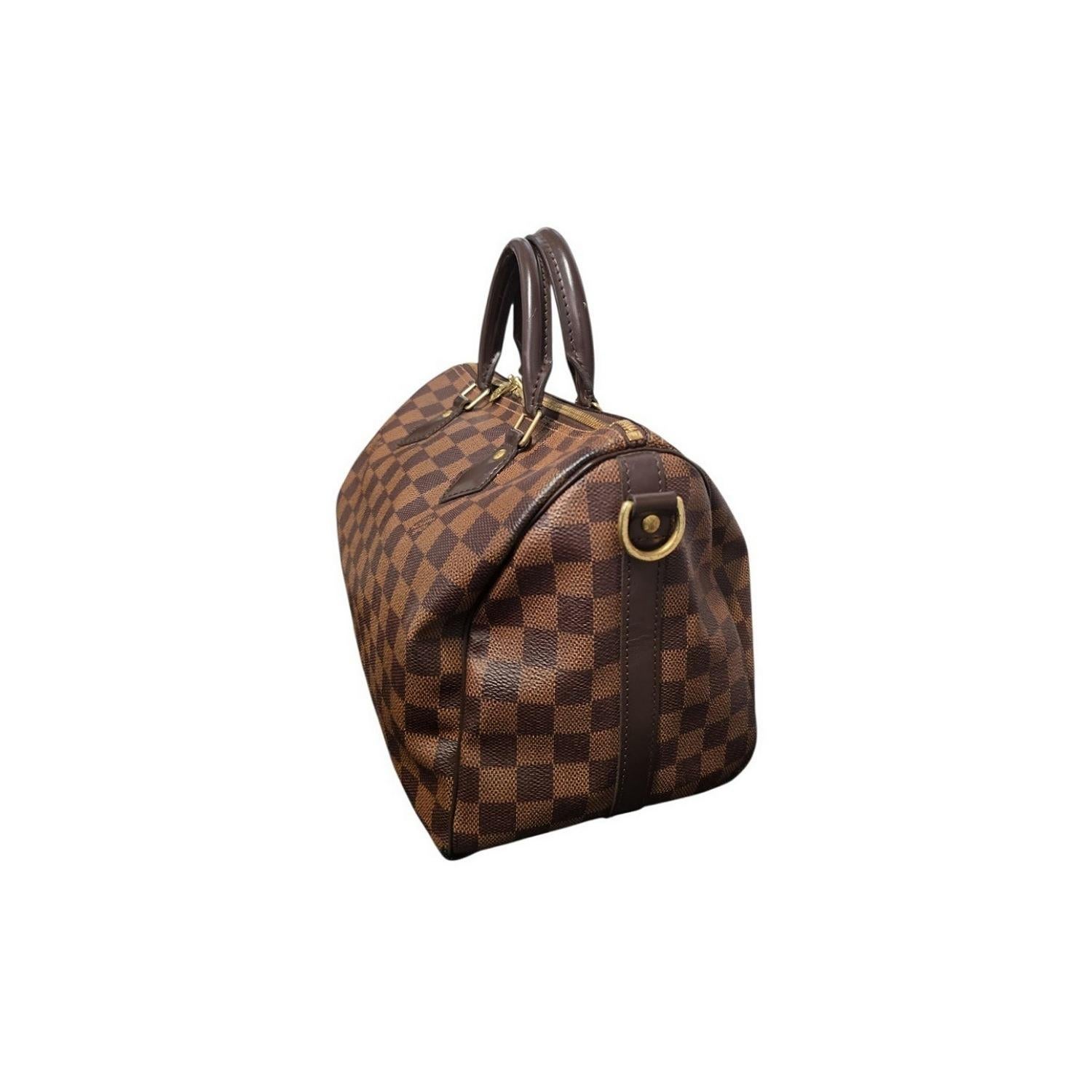 Louis Vuitton 2019 Damier Ebene Bandouliere 30 Speedy Bag Bon état - En vente à Scottsdale, AZ