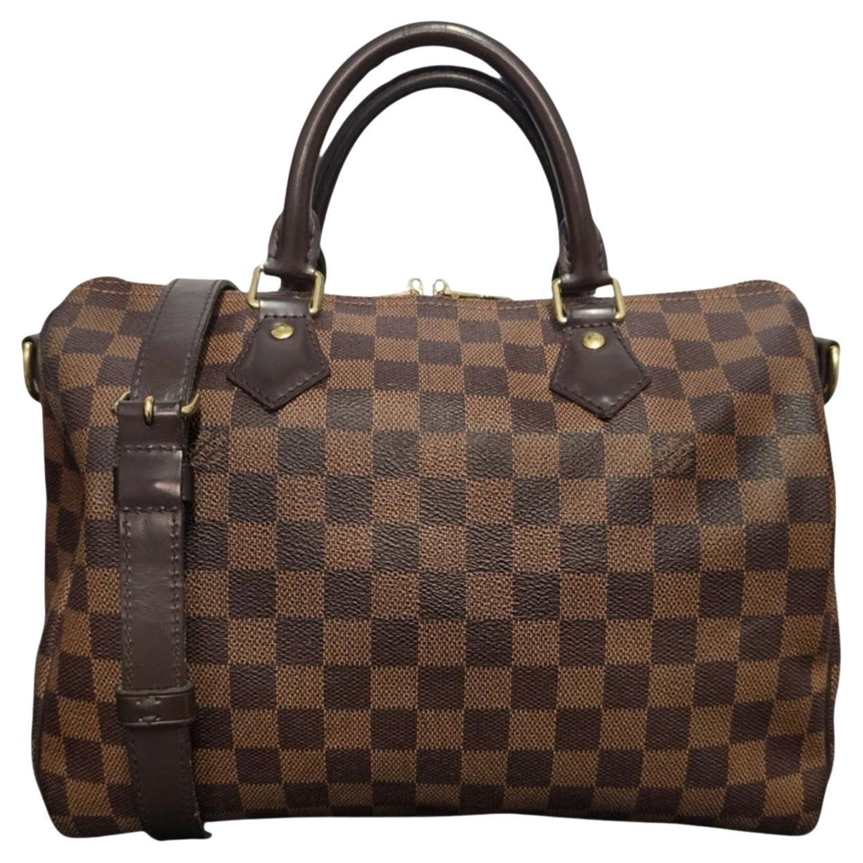 Louis Vuitton 2019 Damier Ebene Bandouliere 30 Speedy Bag en vente