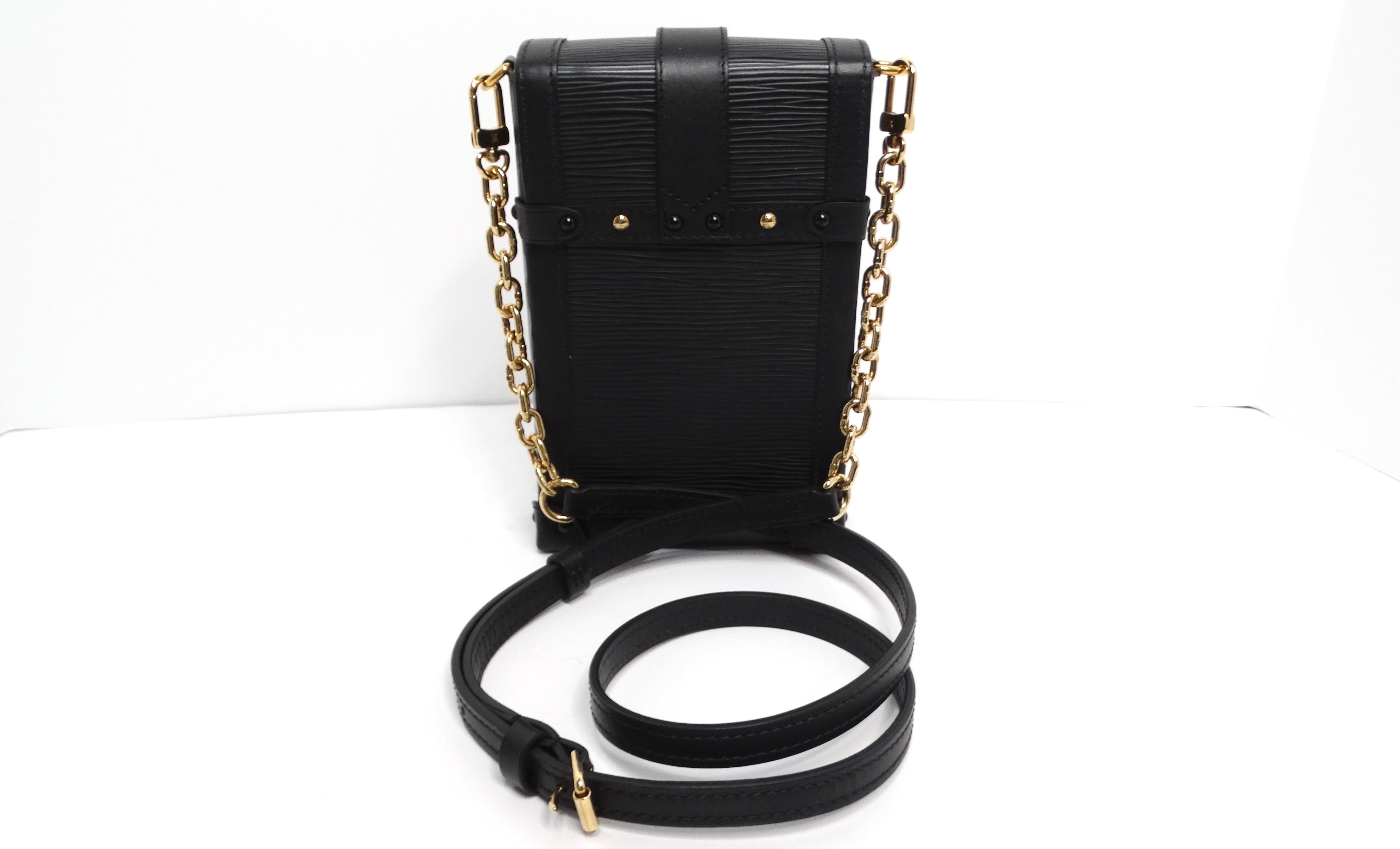 Louis Vuitton 2019 Epi Vertical Pochette Trunk Crossbody Bag For Sale 5