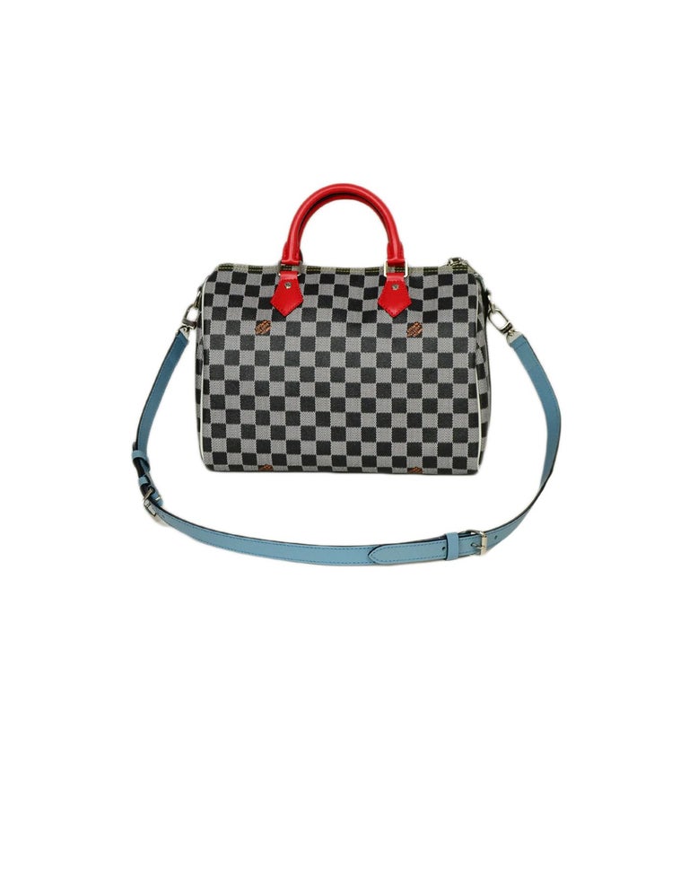 Louis Vuitton 2019 Limited Edition Black/White Damier Speedy Bandouliere 30  Bag For Sale at 1stDibs | black and white checkered louis vuitton, speedy  limited, speedy b 30