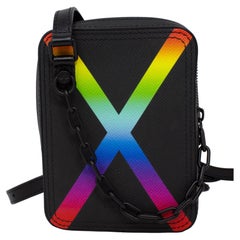 Louis Vuitton Soft Trunk Bag Rainbow Taiga Leather Mini at 1stDibs