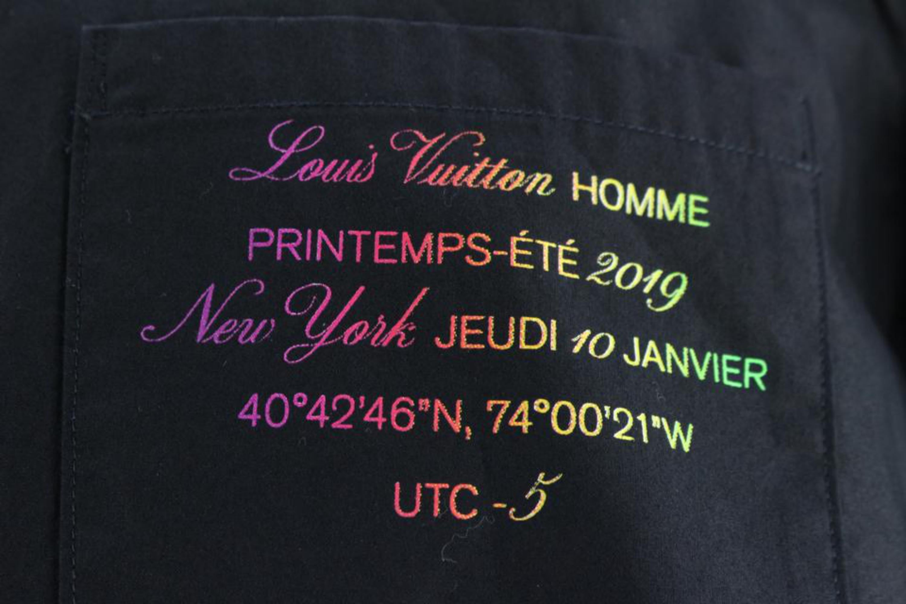 Louis Vuitton 2019 Men's M Virgil Abloh Not Home Equipe Long Button Shirt 91lv71 1