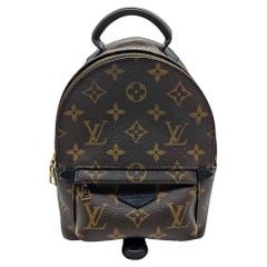 Used Louis Vuitton 2019 Monogram Palm Springs Mini Backpack