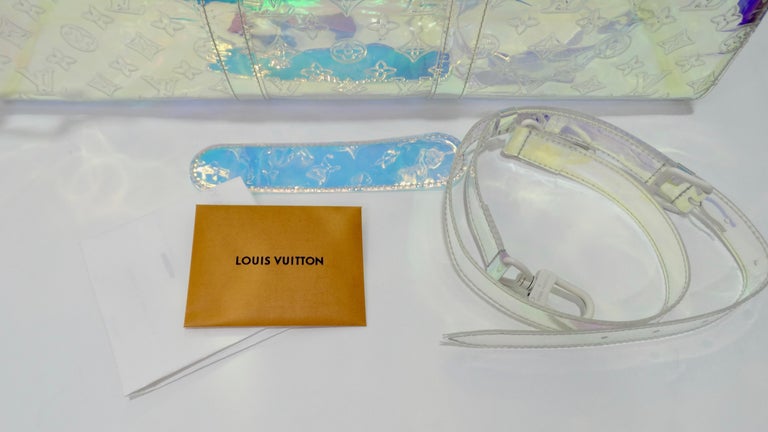 Louis Vuitton 2019 Prism Keepall Bandouliére 50 Duffle Bag at 1stDibs