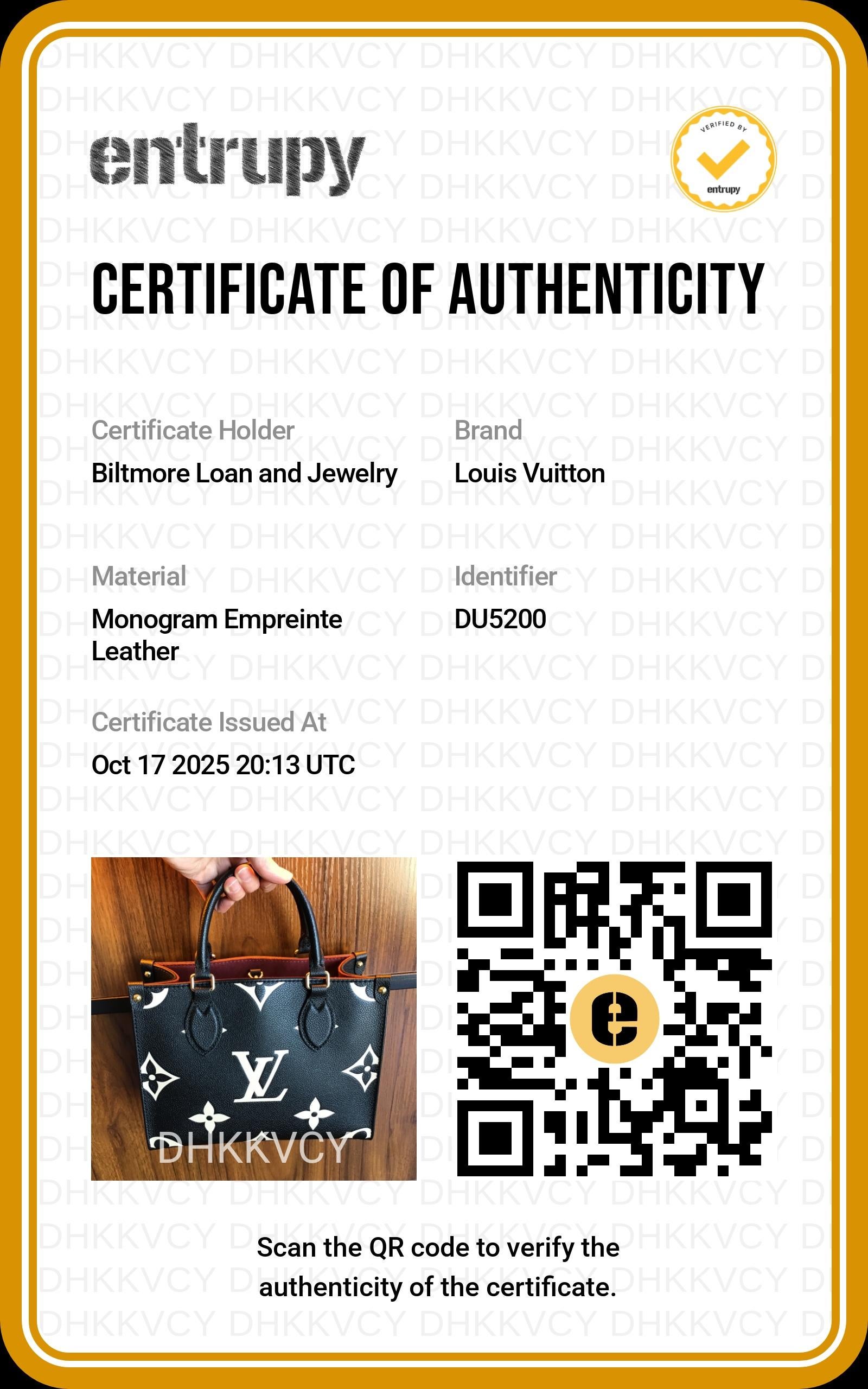 Louis Vuitton 2020 Giant Empreinte Bicolore Monogram OnTheGo PM Tote in vendita 7