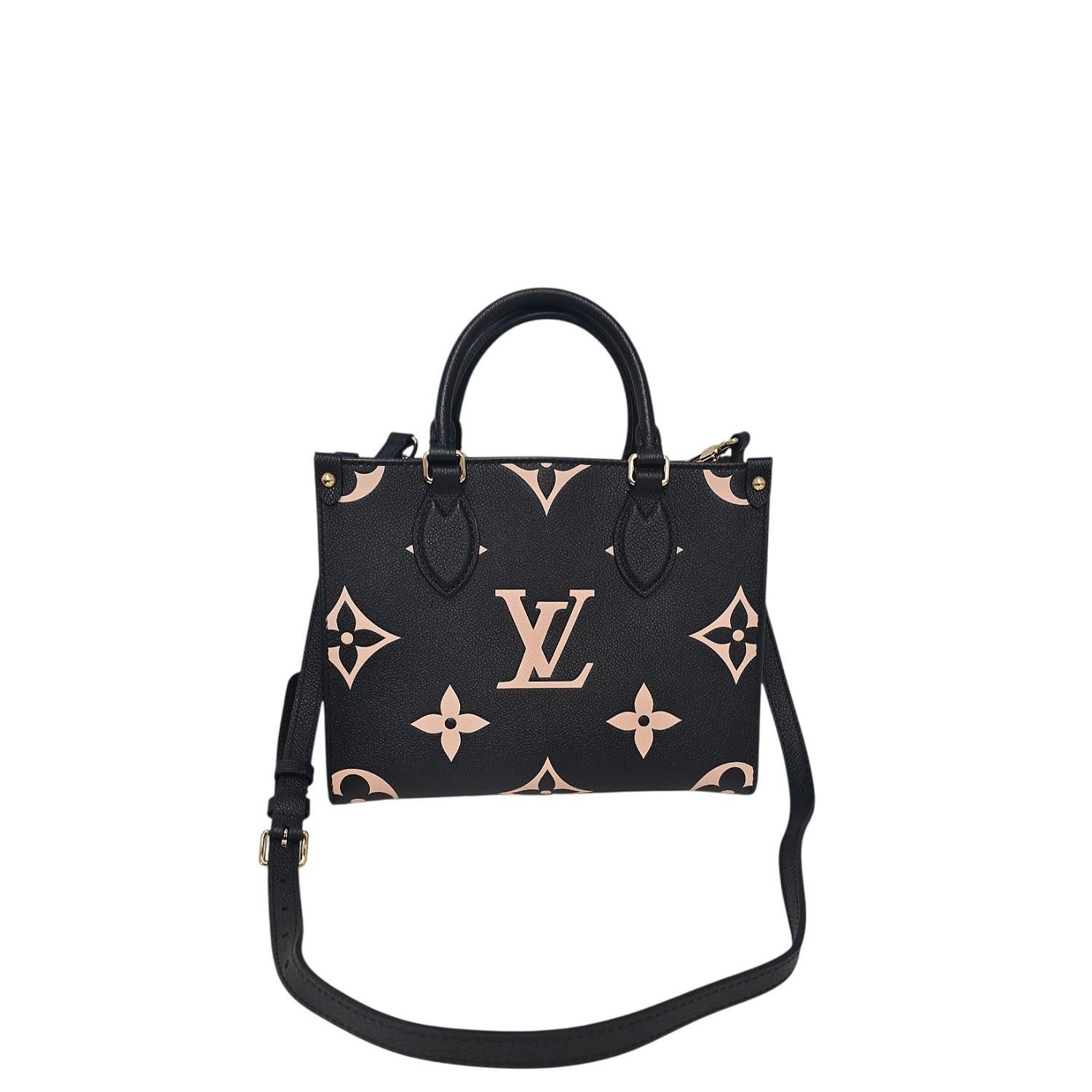 Louis Vuitton 2020 Giant Empreinte Bicolore Monogram OnTheGo PM Tote In condizioni buone in vendita a Scottsdale, AZ