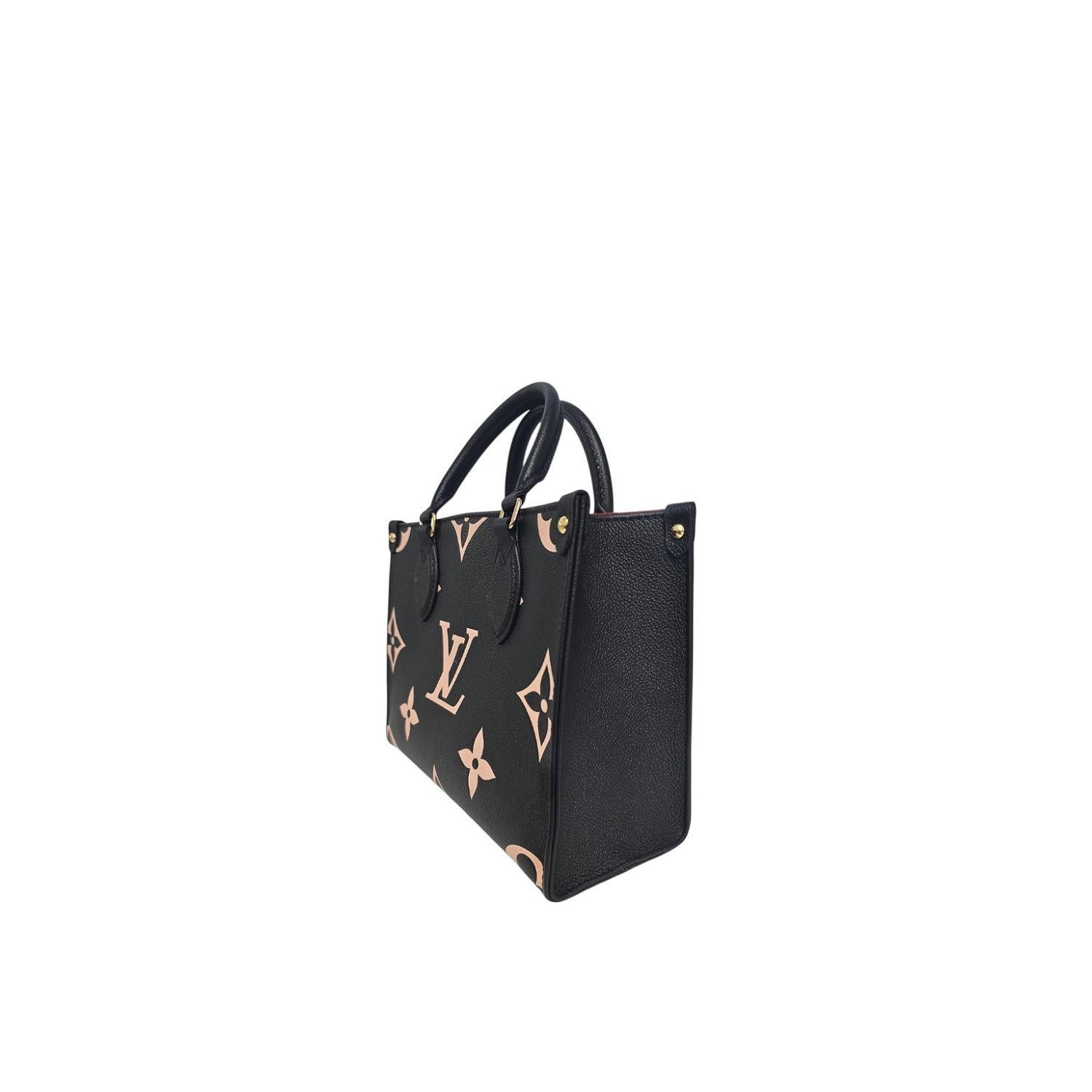 Louis Vuitton 2020 Giant Empreinte Bicolore Monogram OnTheGo PM Tote in vendita 2
