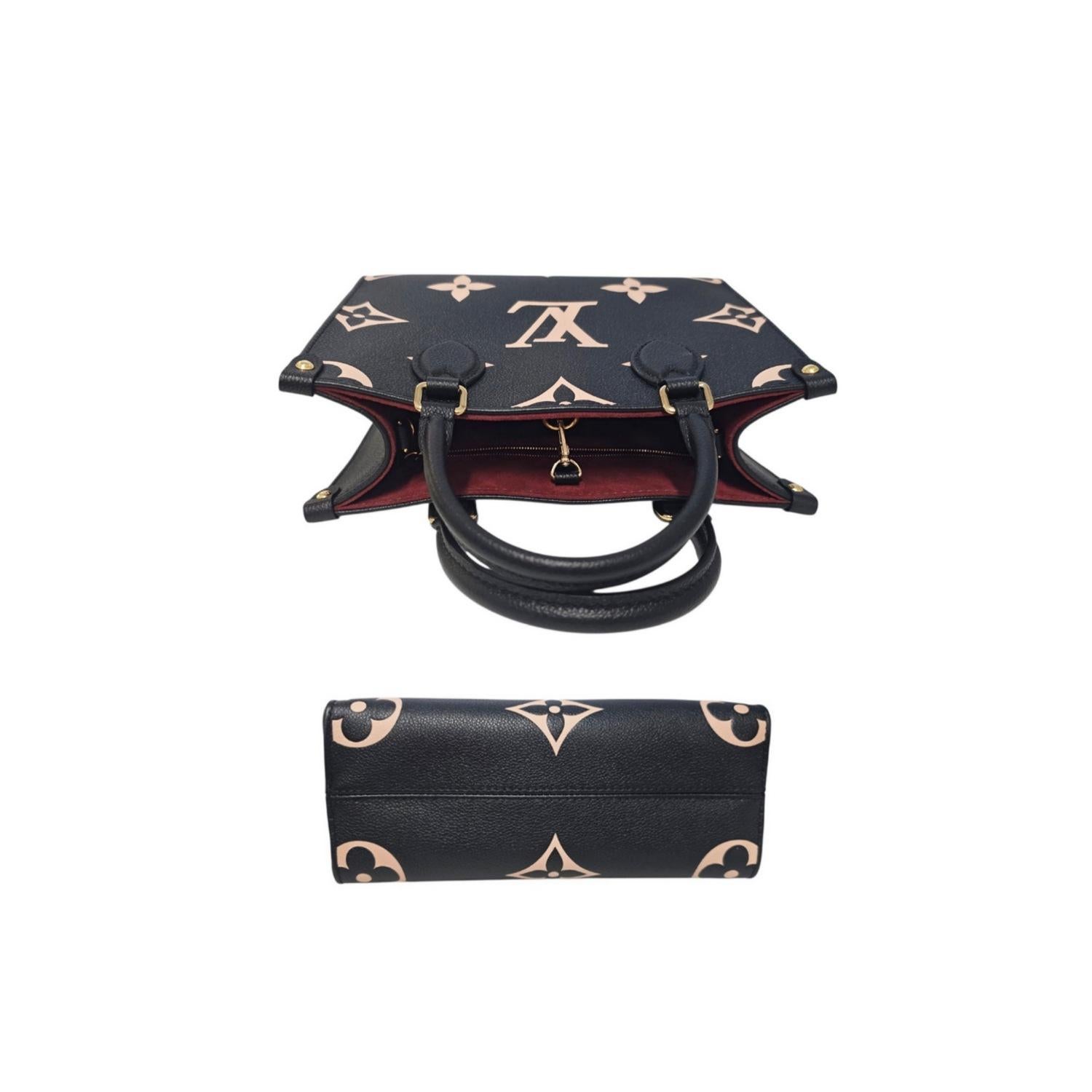 Louis Vuitton 2020 Giant Empreinte Bicolore Monogram OnTheGo PM Tote in vendita 3