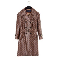 Louis Vuitton 2020 Manteau FR38 LV Abrigo de seda con monograma UK10 US8 NWT