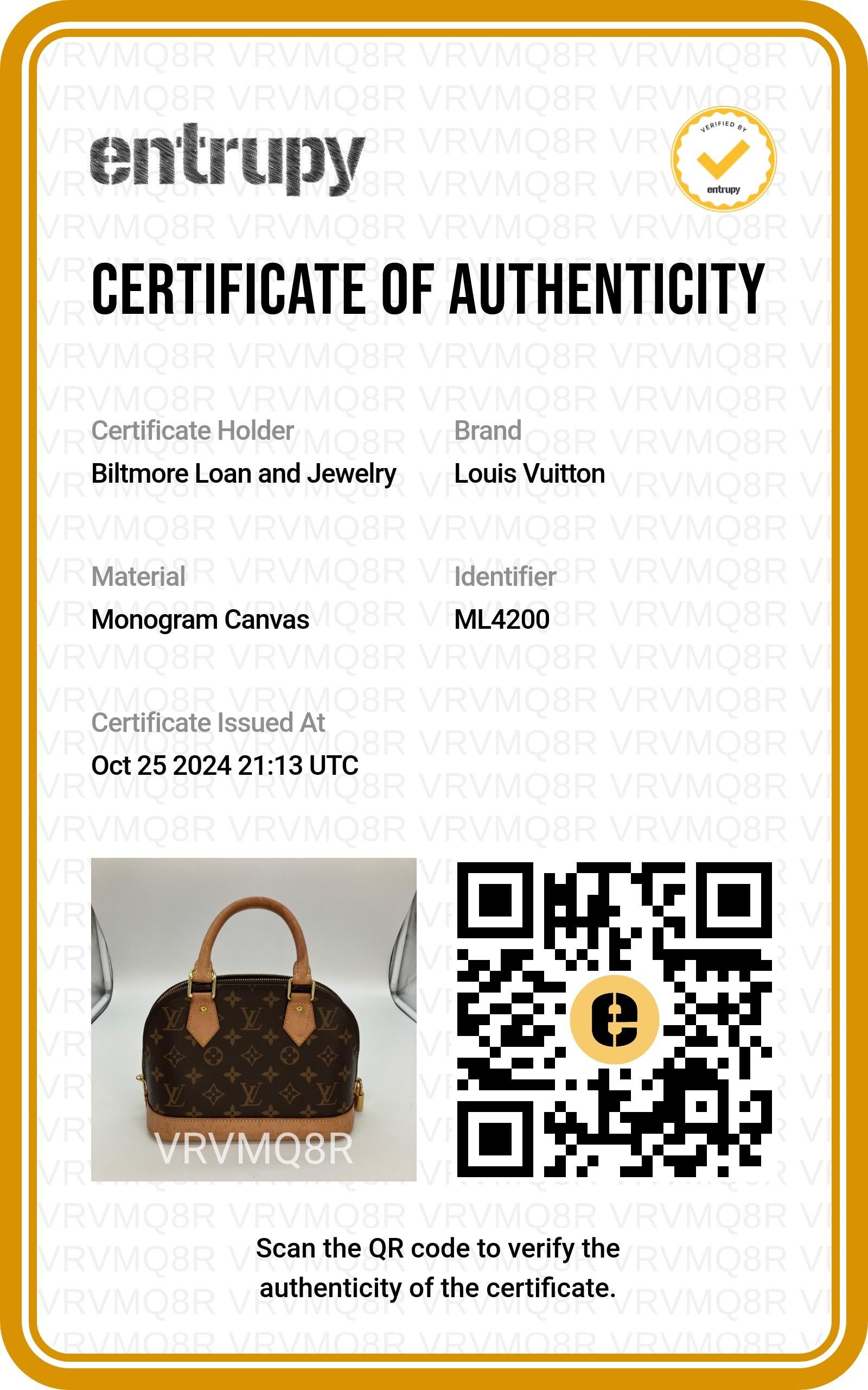 Louis Vuitton 2020 Monogram Alma BB Satchel For Sale 7