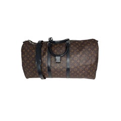 Louis Vuitton 2020 Monogram Macassar Keepall Bandouliere 55 Duffel