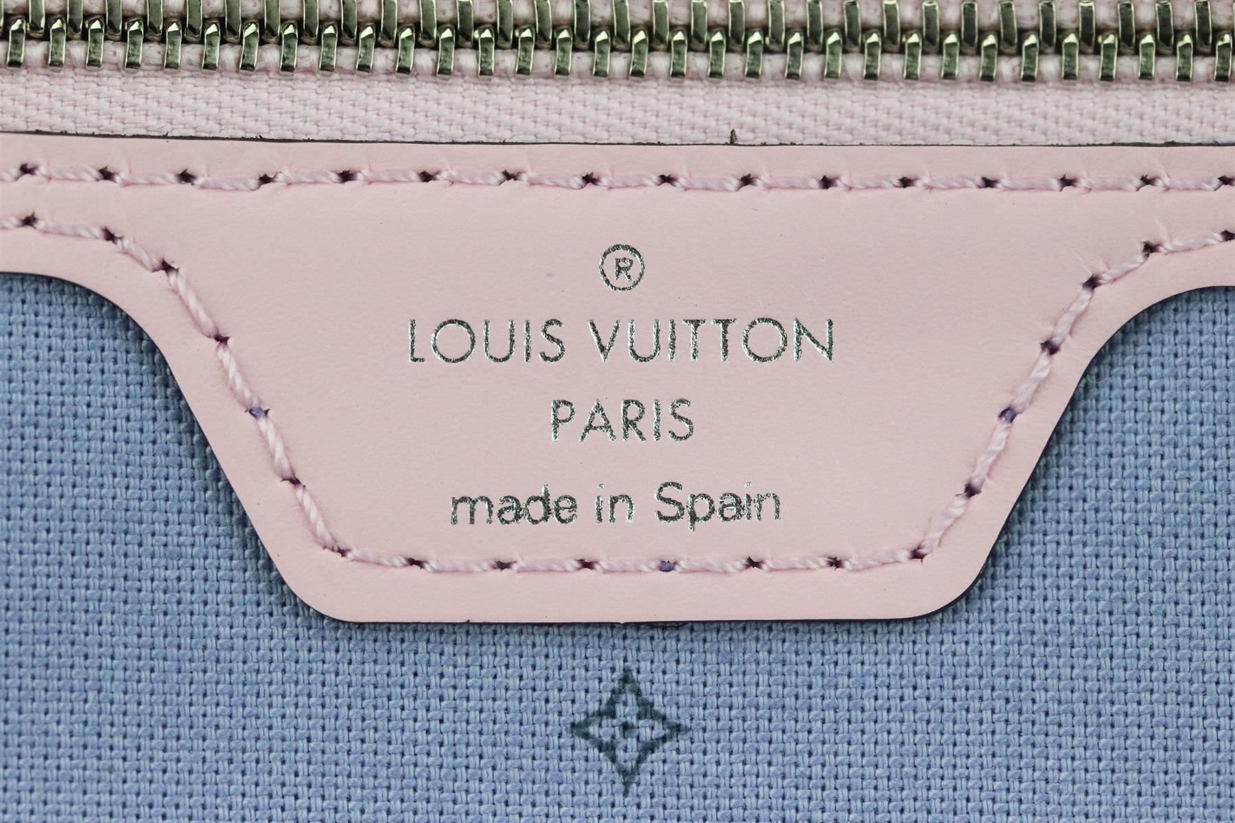 Louis Vuitton 2020 Neverfall MM Escale Monogramm beschichtete Segeltuch-Tragetasche Damen