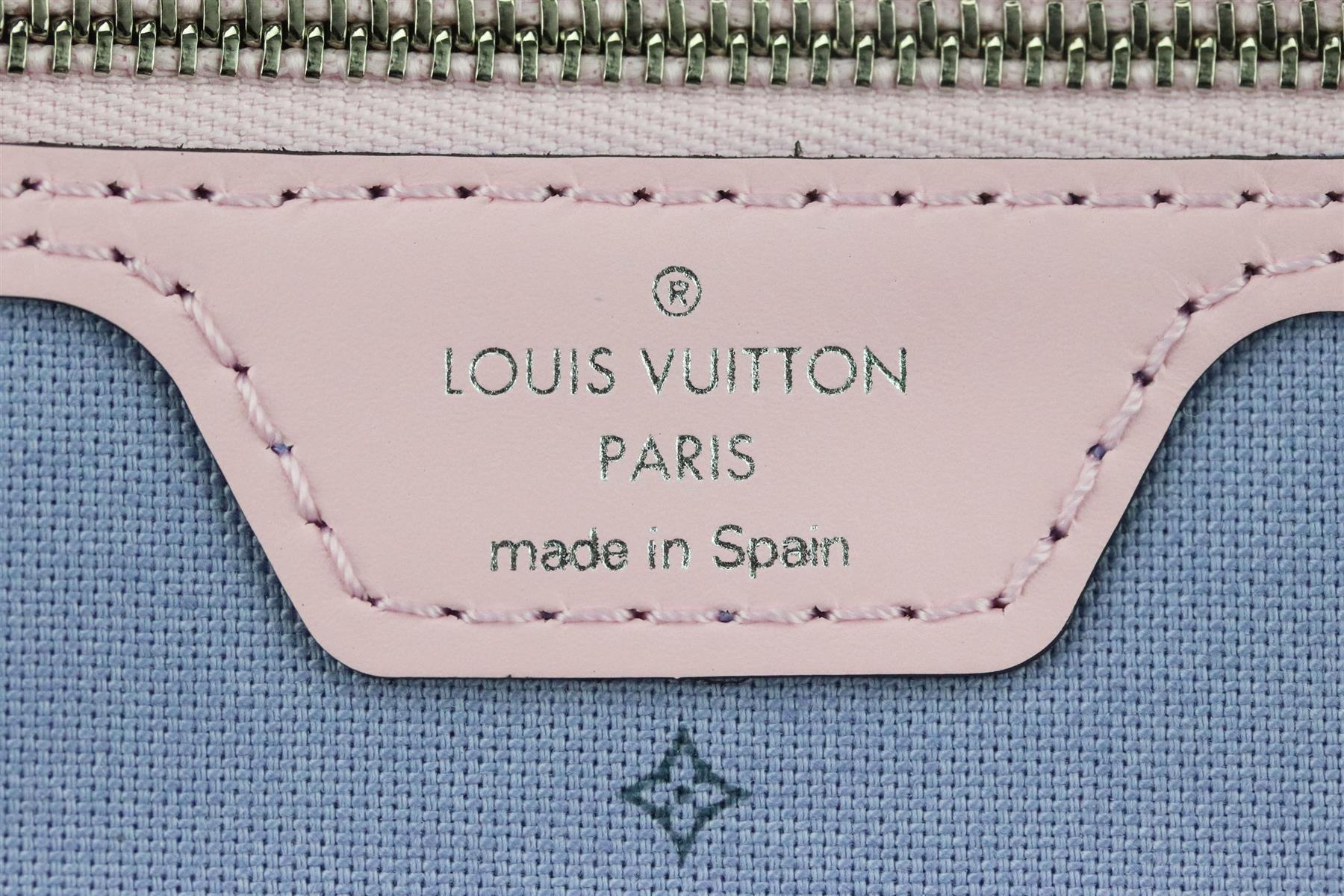 louis vuitton pink blue yellow purse