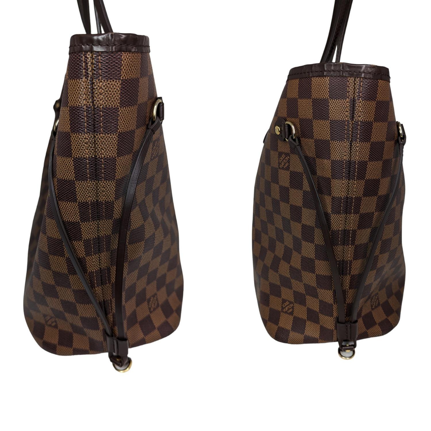 Black Louis Vuitton 2020 Neverfull Damier Ebene MM Tote