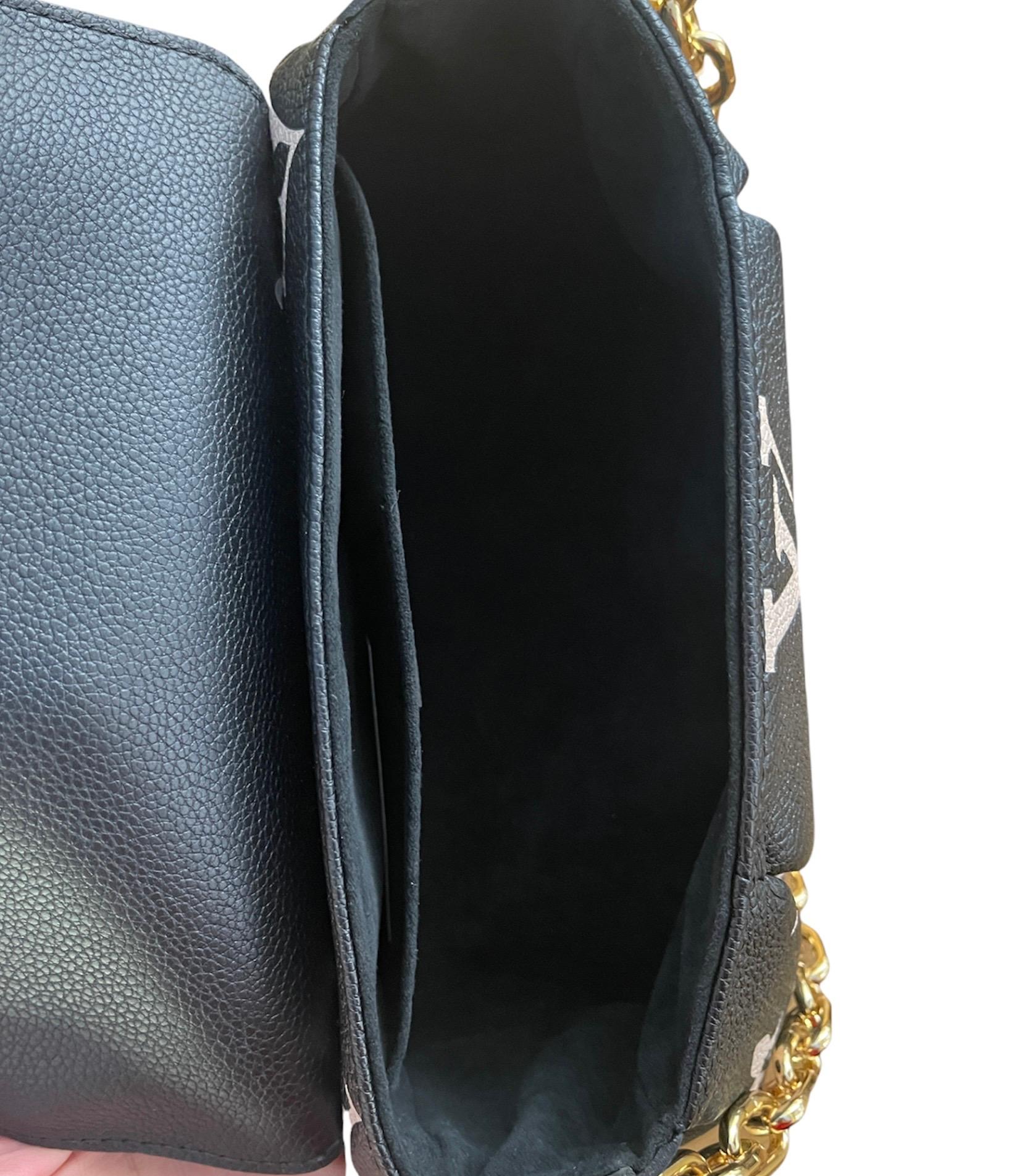Louis Vuitton 2021 Black/Beige Empreinte Leather Monogram Giant Favorite MM Bag 1