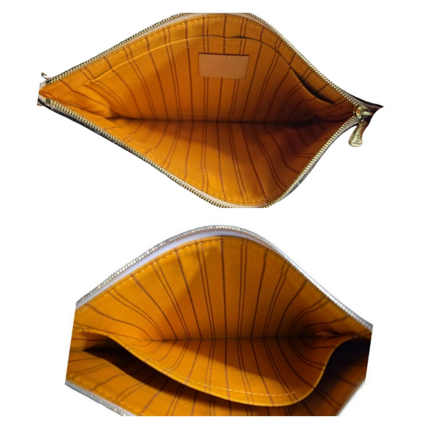 Louis Vuitton 2021 Damier Azur intrecciato Neverfull MM Tote con custodia in vendita 5