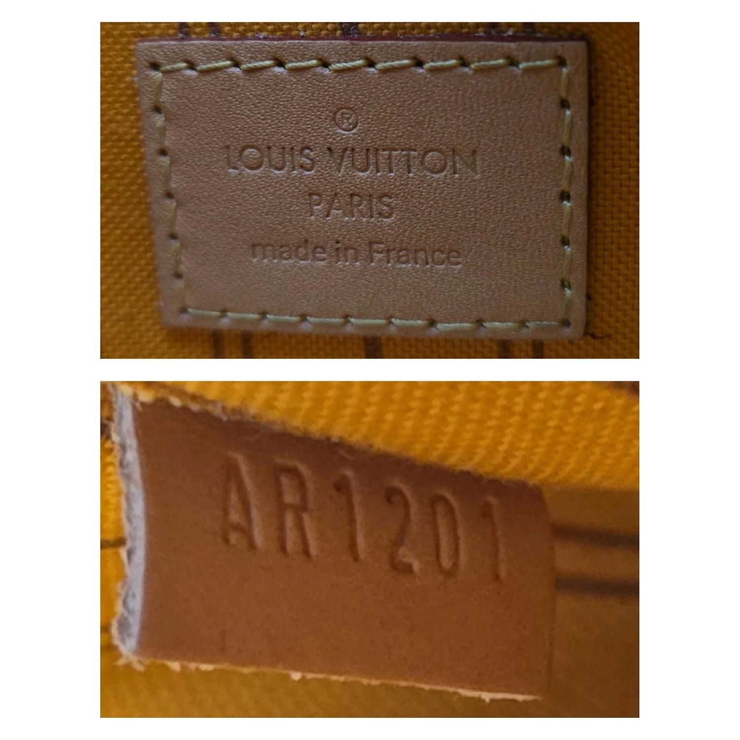 Louis Vuitton 2021 Damier Azur intrecciato Neverfull MM Tote con custodia in vendita 6