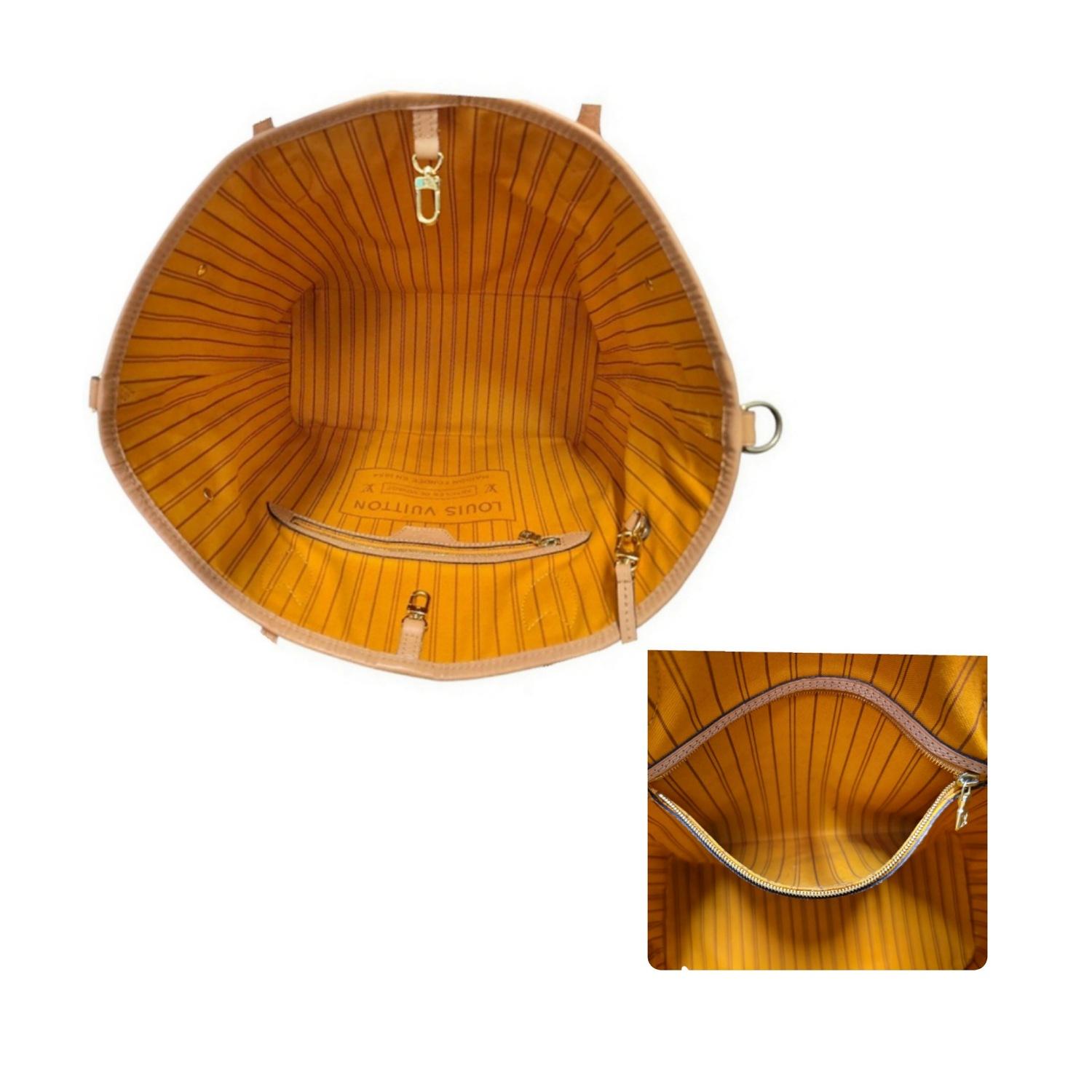 Louis Vuitton 2021 Damier Azur intrecciato Neverfull MM Tote con custodia in vendita 1