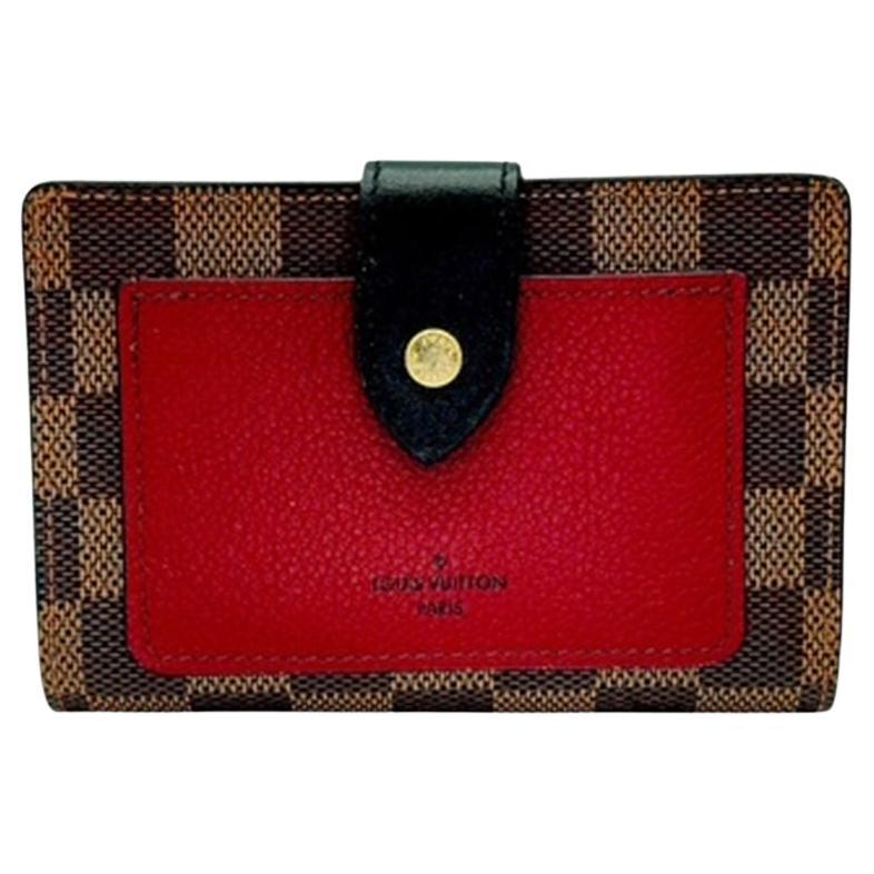 Louis Vuitton 2021 Damier Ebene Muster Canvas Juliette Brieftasche im Angebot