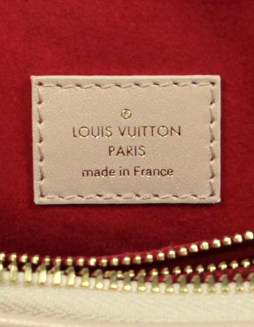 Beige Louis Vuitton 2021 Ltd. Edt. Metallic Dragee Lambskin Monogram Coussin PM Bag