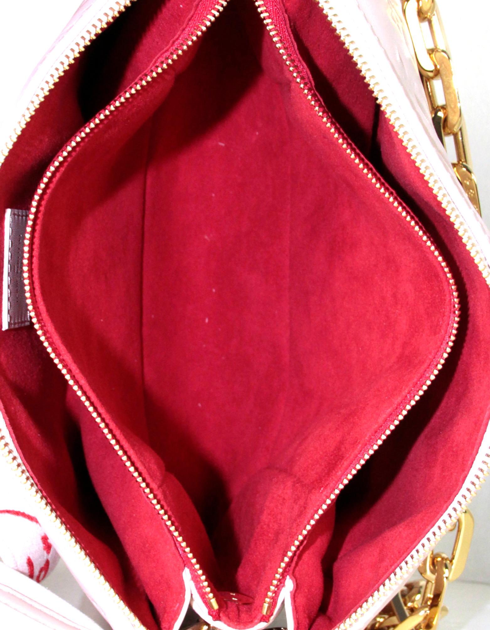 Louis Vuitton 2021 Ltd. Edt. Metallic Dragee Lambskin Monogram Coussin PM Bag In Excellent Condition In New York, NY