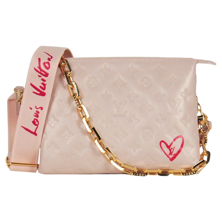 Louis Vuitton 2021 Ltd. Edt. Metallic Dragee Lambskin Monogram Coussin PM Bag  For Sale at 1stDibs